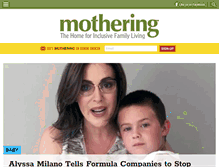 Tablet Screenshot of mothering.com